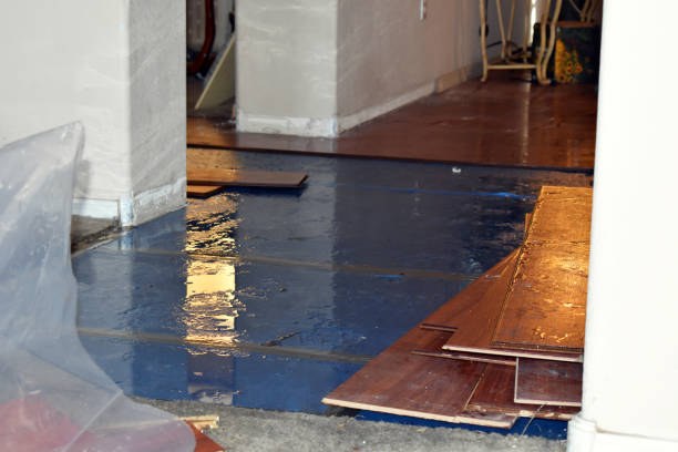 Professional Basement Flood Cleanup technician working in Delano, CA